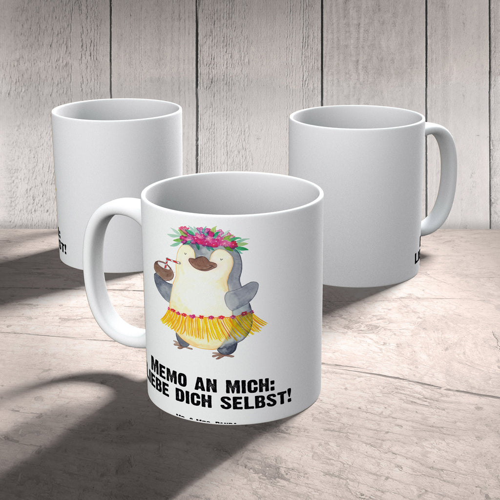 XL Tasse Pinguin Kokosnuss XL Tasse, Große Tasse, Grosse Kaffeetasse, XL Becher, XL Teetasse, spülmaschinenfest, Jumbo Tasse, Groß, Pinguin, Aloha, Hawaii, Urlaub, Kokosnuss, Pinguine