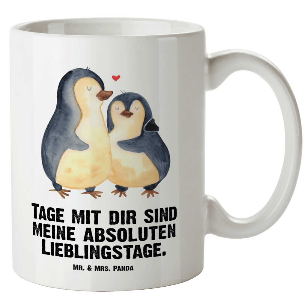 XL Tasse Pinguin umarmend XL Tasse, Große Tasse, Grosse Kaffeetasse, XL Becher, XL Teetasse, spülmaschinenfest, Jumbo Tasse, Groß, Pinguin, Liebe, Liebespaar, Liebesbeweis, Liebesgeschenk, Verlobung, Jahrestag, Hochzeitstag, Hochzeit, Hochzeitsgeschenk