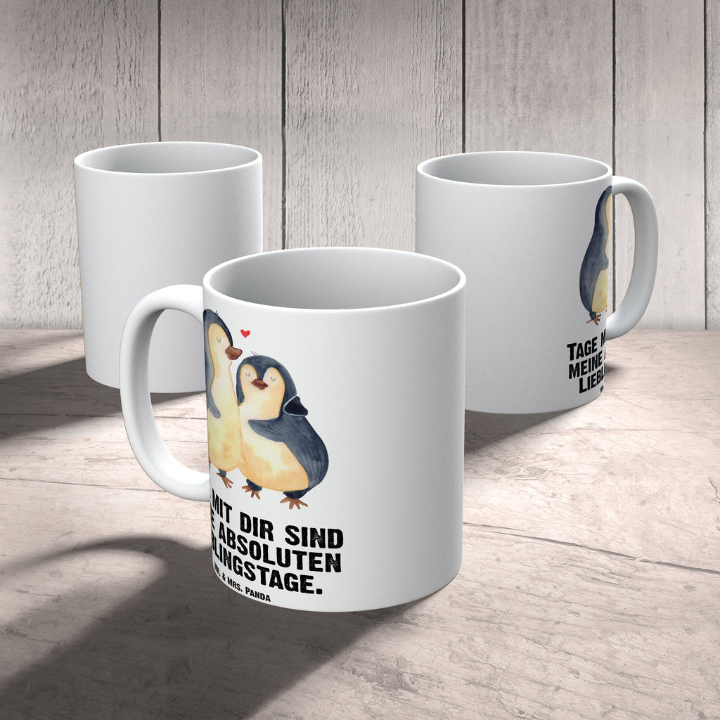 XL Tasse Pinguin umarmend XL Tasse, Große Tasse, Grosse Kaffeetasse, XL Becher, XL Teetasse, spülmaschinenfest, Jumbo Tasse, Groß, Pinguin, Liebe, Liebespaar, Liebesbeweis, Liebesgeschenk, Verlobung, Jahrestag, Hochzeitstag, Hochzeit, Hochzeitsgeschenk