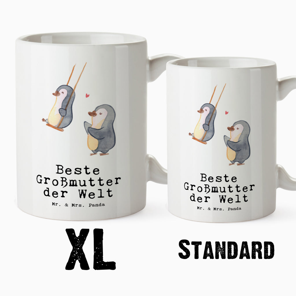 XL Tasse Pinguin Beste Großmutter der Welt XL Tasse, Große Tasse, Grosse Kaffeetasse, XL Becher, XL Teetasse, spülmaschinenfest, Jumbo Tasse, Groß, für, Dankeschön, Geschenk, Schenken, Geburtstag, Geburtstagsgeschenk, Geschenkidee, Danke, Bedanken, Mitbringsel, Freude machen, Geschenktipp, Großmutter, Omi, Oma, Oma geworden, Grosseltern