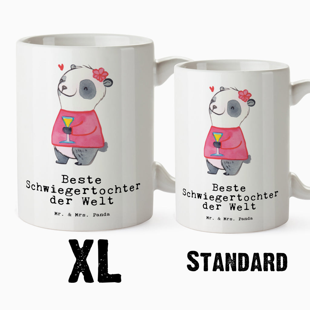 XL Tasse Panda Beste Schwiegertochter der Welt XL Tasse, Große Tasse, Grosse Kaffeetasse, XL Becher, XL Teetasse, spülmaschinenfest, Jumbo Tasse, Groß, für, Dankeschön, Geschenk, Schenken, Geburtstag, Geburtstagsgeschenk, Geschenkidee, Danke, Bedanken, Mitbringsel, Freude machen, Geschenktipp, Schwiegertochter, Tochter, Ehefrau des Sohns, Frau, angeheiratet, Hochzeit