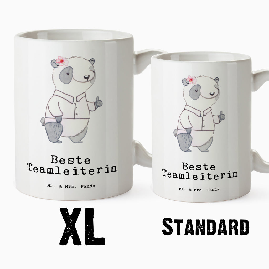 XL Tasse Panda Beste Teamleiterin XL Tasse, Große Tasse, Grosse Kaffeetasse, XL Becher, XL Teetasse, spülmaschinenfest, Jumbo Tasse, Groß, für, Dankeschön, Geschenk, Schenken, Geburtstag, Geburtstagsgeschenk, Geschenkidee, Danke, Bedanken, Mitbringsel, Freude machen, Geschenktipp, Teamleiterin, Seminarleiterin, Gruppenleiterin, Leiterin, Kollegin, Chefin, Vorgesetzte, Abschied, Abschiedsgeschenk, Ruhestand