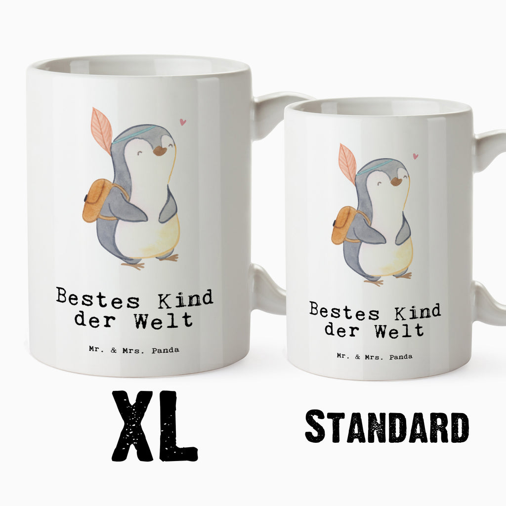 XL Tasse Pinguin Bestes Kind der Welt XL Tasse, Große Tasse, Grosse Kaffeetasse, XL Becher, XL Teetasse, spülmaschinenfest, Jumbo Tasse, Groß, für, Dankeschön, Geschenk, Schenken, Geburtstag, Geburtstagsgeschenk, Geschenkidee, Danke, Bedanken, Mitbringsel, Freude machen, Geschenktipp, Kinder, Kind, Kid, Kids, Kiddy, Bestes, Tochter, Sohn, Nachwuchs, Geburt, Liebling, Taufe