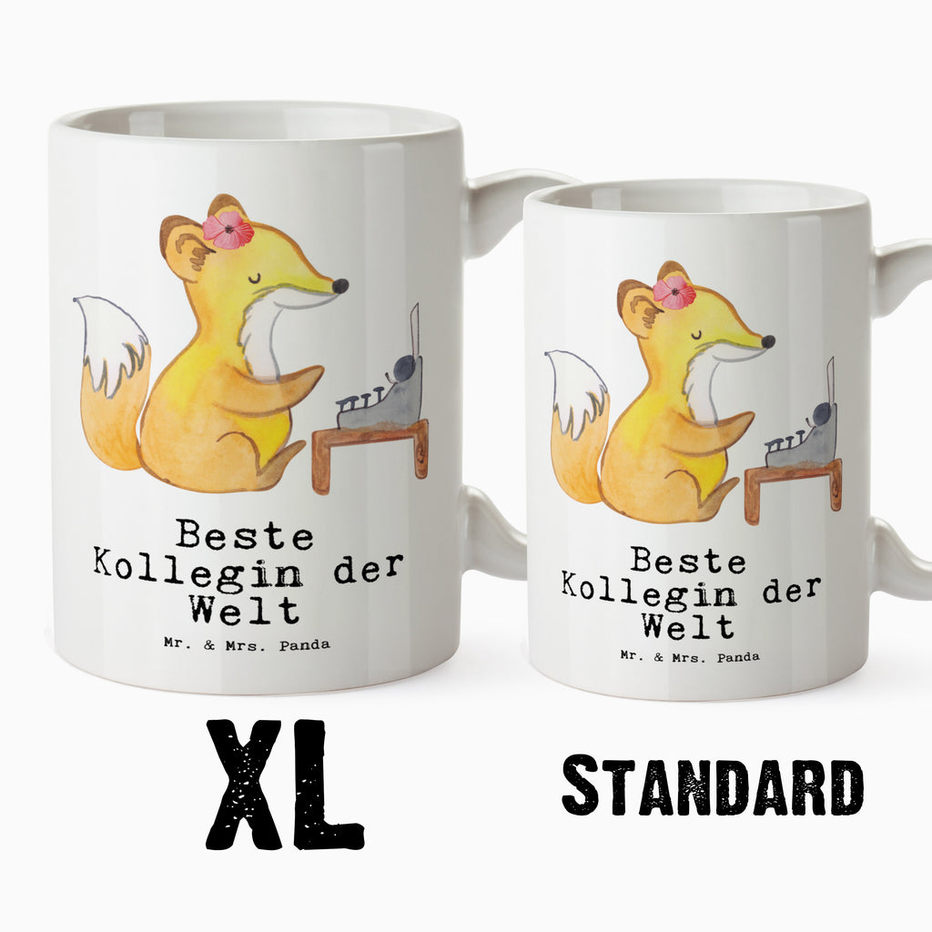 XL Tasse Fuchs Beste Kollegin der Welt XL Tasse, Große Tasse, Grosse Kaffeetasse, XL Becher, XL Teetasse, spülmaschinenfest, Jumbo Tasse, Groß, für, Dankeschön, Geschenk, Schenken, Geburtstag, Geburtstagsgeschenk, Geschenkidee, Danke, Bedanken, Mitbringsel, Freude machen, Geschenktipp, Arbeitskollegin, Kollegin, Freundin, Büro, Abschiedsgeschenk, Ruhestand, Arbeit, Mitarbeiterin, Berufsgenossin, Beruf