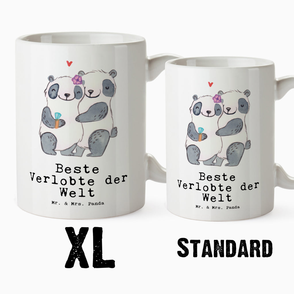 XL Tasse Panda Beste Verlobte der Welt XL Tasse, Große Tasse, Grosse Kaffeetasse, XL Becher, XL Teetasse, spülmaschinenfest, Jumbo Tasse, Groß, für, Dankeschön, Geschenk, Schenken, Geburtstag, Geburtstagsgeschenk, Geschenkidee, Danke, Bedanken, Mitbringsel, Freude machen, Geschenktipp, Verlobte, Verloben, Verlobung, Traumfrau, Frau, Freundin, Ehefrau, Zukünftige, Hochzeit, Ehe