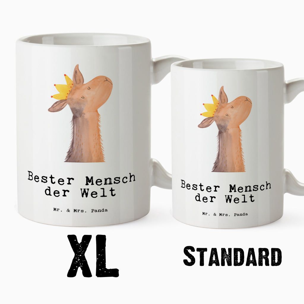 XL Tasse Lama Bester Mensch der Welt XL Tasse, Große Tasse, Grosse Kaffeetasse, XL Becher, XL Teetasse, spülmaschinenfest, Jumbo Tasse, Groß, für, Dankeschön, Geschenk, Schenken, Geburtstag, Geburtstagsgeschenk, Geschenkidee, Danke, Bedanken, Mitbringsel, Freude machen, Geschenktipp, Lieblingsmensch, Liebling, Lieblings Mensch, tollster Mensch, Vorbild, Partner, Ehemann, Ehefrau, Liebe, Valentinstag