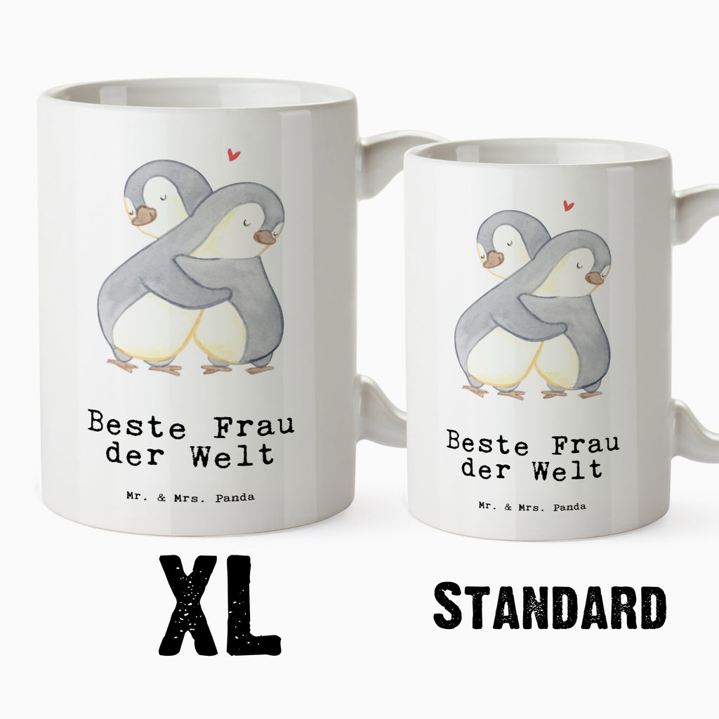 XL Tasse Pinguin Beste Frau der Welt XL Tasse, Große Tasse, Grosse Kaffeetasse, XL Becher, XL Teetasse, spülmaschinenfest, Jumbo Tasse, Groß, für, Dankeschön, Geschenk, Schenken, Geburtstag, Geburtstagsgeschenk, Geschenkidee, Danke, Bedanken, Mitbringsel, Freude machen, Geschenktipp, Beste, Frau, Ehefrau, Partnerin, Freundin, Traumfrau, Liebling, Ehepartner, Ehe, Gattin, Lebensgefährtin, Braut, Kleinigkeit
