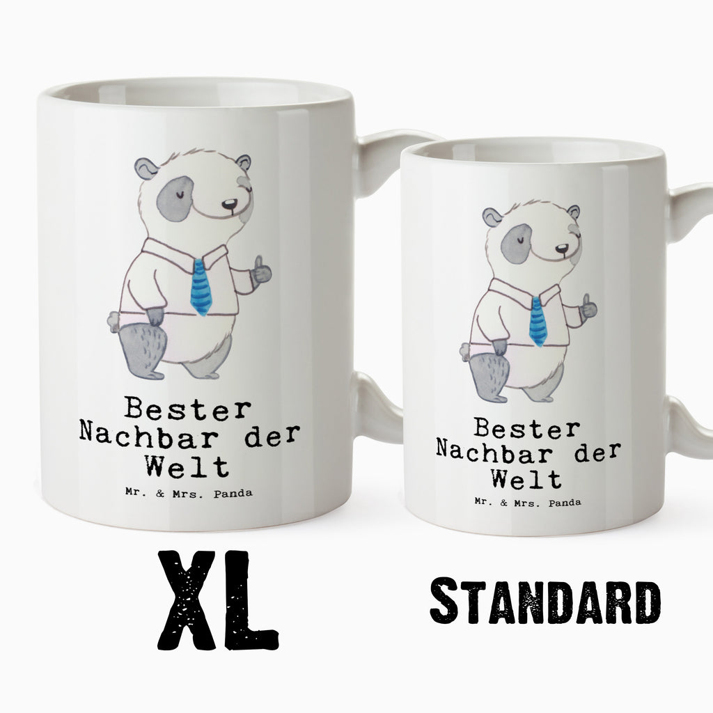 XL Tasse Panda Bester Nachbar der Welt XL Tasse, Große Tasse, Grosse Kaffeetasse, XL Becher, XL Teetasse, spülmaschinenfest, Jumbo Tasse, Groß, für, Dankeschön, Geschenk, Schenken, Geburtstag, Geburtstagsgeschenk, Geschenkidee, Danke, Bedanken, Mitbringsel, Freude machen, Geschenktipp, Nachbar, Nachbarn, Nachbarschaft, Freund, Angrenzer, Anwohner, Bewohner, Freundschaft