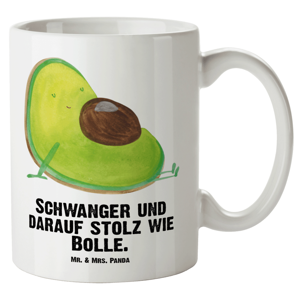 XL Tasse Avocado schwanger XL Tasse, Große Tasse, Grosse Kaffeetasse, XL Becher, XL Teetasse, spülmaschinenfest, Jumbo Tasse, Groß, Avocado, Veggie, Vegan, Gesund, schwanger, Schwangerschaft, Babyparty, Babyshower