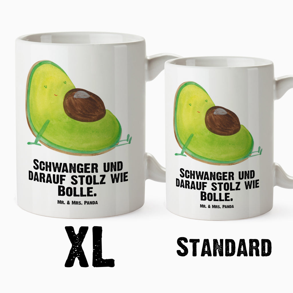 XL Tasse Avocado schwanger XL Tasse, Große Tasse, Grosse Kaffeetasse, XL Becher, XL Teetasse, spülmaschinenfest, Jumbo Tasse, Groß, Avocado, Veggie, Vegan, Gesund, schwanger, Schwangerschaft, Babyparty, Babyshower