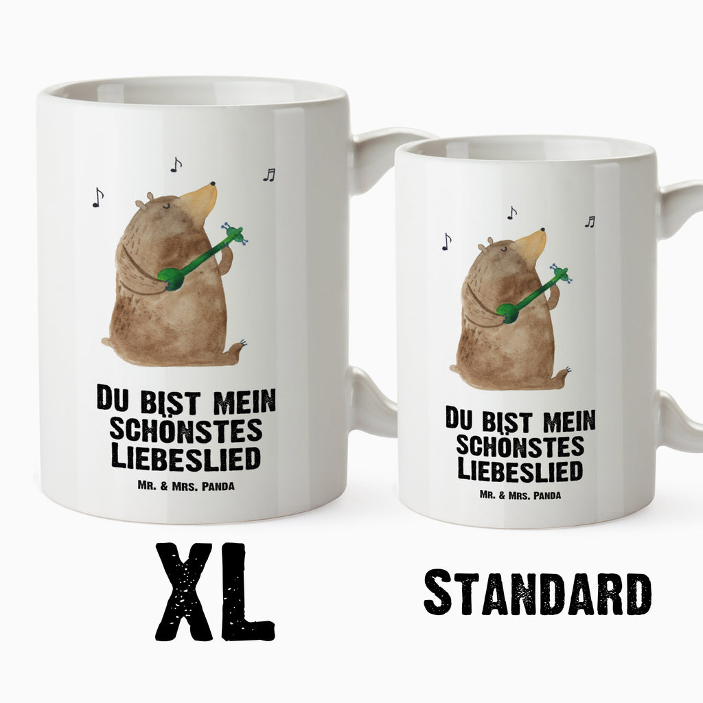 XL Tasse Bär Lied XL Tasse, Große Tasse, Grosse Kaffeetasse, XL Becher, XL Teetasse, spülmaschinenfest, Jumbo Tasse, Groß, Bär, Teddy, Teddybär, Bärchen, Bear, Liebeslied, Lied, Song, Valentinstag, Valentine, Geschenk, Partner, Liebe, Freundin, Frau, Herz, Spruch