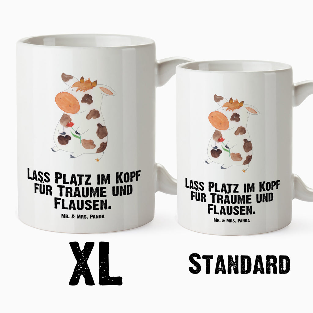 XL Tasse Kuh XL Tasse, Große Tasse, Grosse Kaffeetasse, XL Becher, XL Teetasse, spülmaschinenfest, Jumbo Tasse, Groß, Bauernhof, Hoftiere, Landwirt, Landwirtin, Kuh, Kühe, Träume, Flausen, Spruch, Magie, Motivtion, Hof, Milch, Milchkuh
