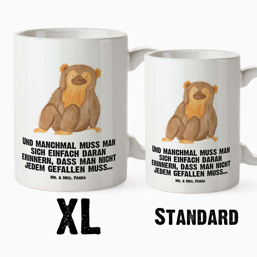 XL Tasse Affe XL Tasse, Große Tasse, Grosse Kaffeetasse, XL Becher, XL Teetasse, spülmaschinenfest, Jumbo Tasse, Groß, Afrika, Wildtiere, Affe, Äffchen, Affen, Selbstliebe, Respekt, Motivation, Selbstachtung, Liebe, Selbstbewusstsein, Selfcare
