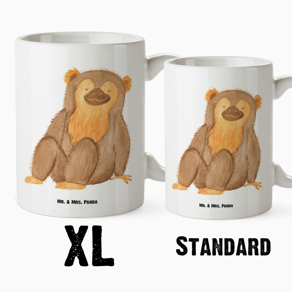 XL Tasse Affe XL Tasse, Große Tasse, Grosse Kaffeetasse, XL Becher, XL Teetasse, spülmaschinenfest, Jumbo Tasse, Groß, Afrika, Wildtiere, Affe, Äffchen, Affen, Selbstliebe, Respekt, Motivation, Selbstachtung, Liebe, Selbstbewusstsein, Selfcare