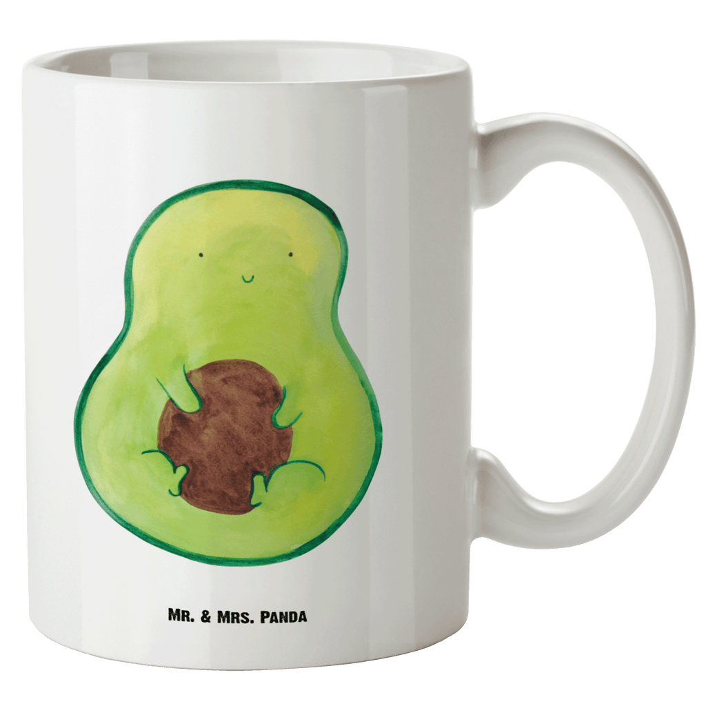 XL Tasse Avocado mit Kern XL Tasse, Große Tasse, Grosse Kaffeetasse, XL Becher, XL Teetasse, spülmaschinenfest, Jumbo Tasse, Groß, Avocado, Veggie, Vegan, Gesund, Avokado, Avocadokern, Kern, Pflanze, Spruch Leben