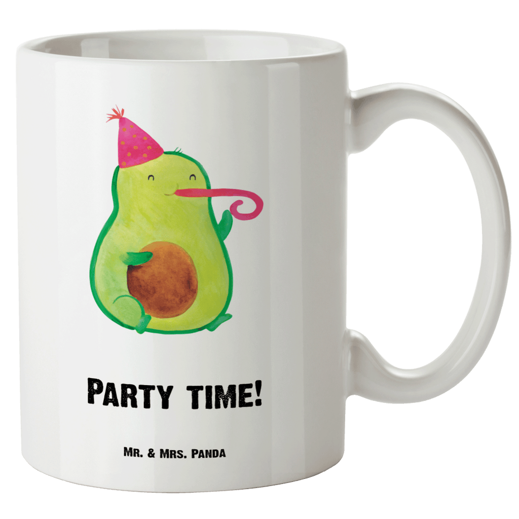 XL Tasse Avocado Party Time XL Tasse, Große Tasse, Grosse Kaffeetasse, XL Becher, XL Teetasse, spülmaschinenfest, Jumbo Tasse, Groß, Avocado, Veggie, Vegan, Gesund