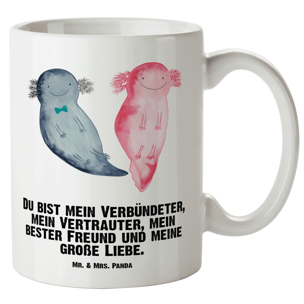 XL Tasse Axolotl Axel+Lotte XL Tasse, Große Tasse, Grosse Kaffeetasse, XL Becher, XL Teetasse, spülmaschinenfest, Jumbo Tasse, Groß, Axolotl, Molch, Axolot, Schwanzlurch, Lurch, Lurche, Liebe, große Liebe, Liebesbeweis, Freund, Verlobter, Ehemann, Jahrestag, Valentinstag