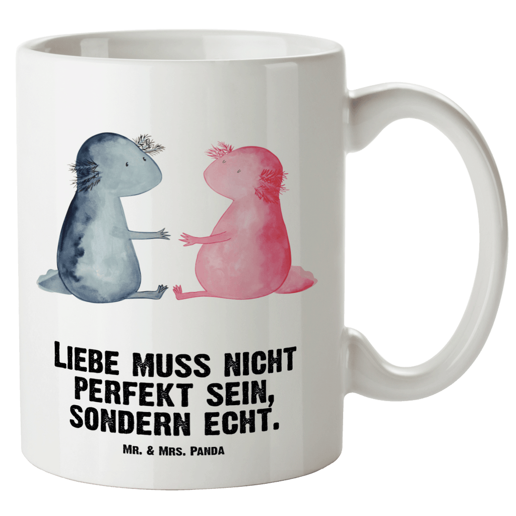 XL Tasse Axolotl Liebe Axolotl, Axolot, Schwanzlurch, Lurch, Lurche, Liebe, große Liebe, Liebesbeweis, Freund, Verlobter, Ehemann, Jahrestag, Valentinstag XL Tasse, Große Tasse, Grosse Kaffeetasse, XL Becher, XL Teetasse, XL Becher, spülmaschinenfest, Jumbo Tasse, Groß  Axolotl, Molch