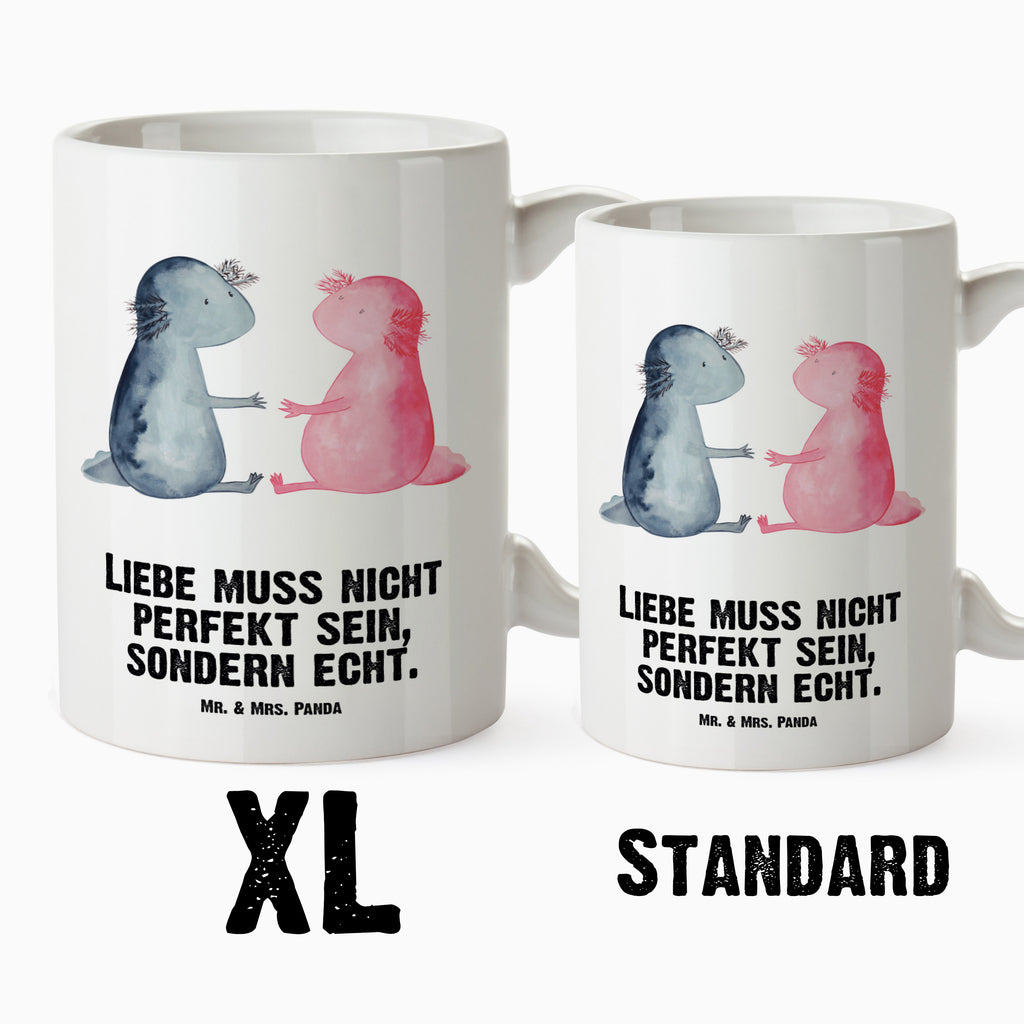 XL Tasse Axolotl Liebe Axolotl, Axolot, Schwanzlurch, Lurch, Lurche, Liebe, große Liebe, Liebesbeweis, Freund, Verlobter, Ehemann, Jahrestag, Valentinstag XL Tasse, Große Tasse, Grosse Kaffeetasse, XL Becher, XL Teetasse, XL Becher, spülmaschinenfest, Jumbo Tasse, Groß  Axolotl, Molch