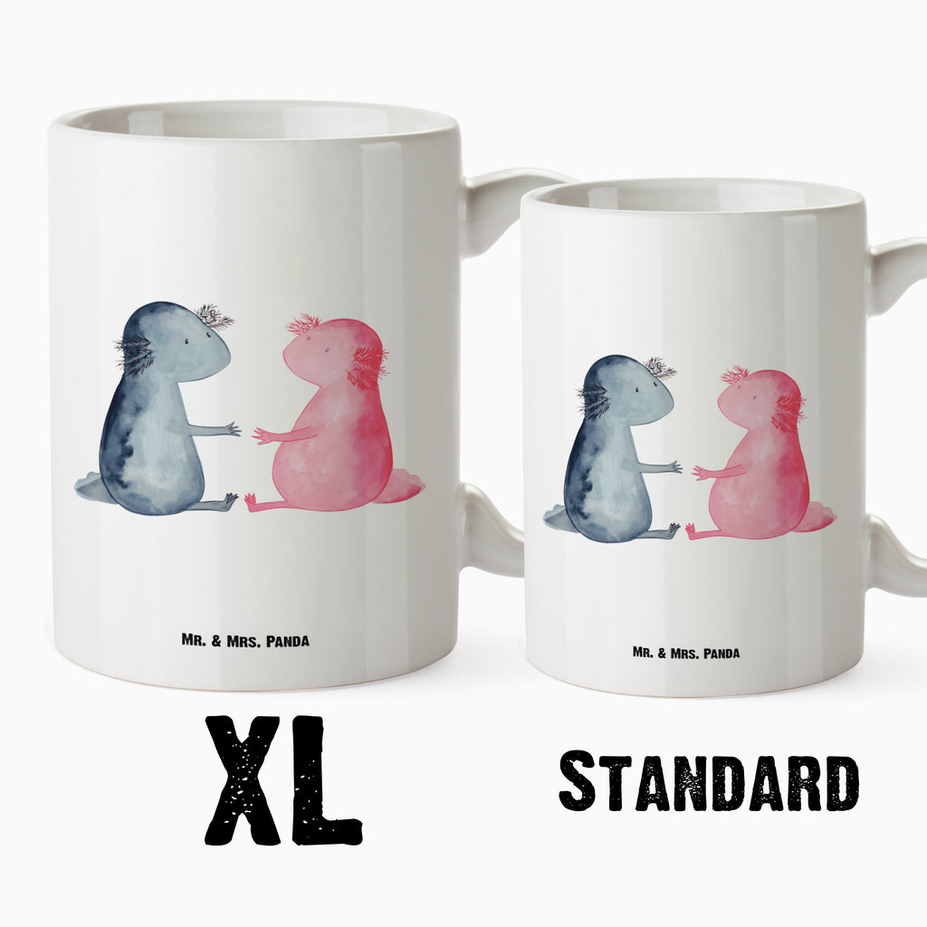 XL Tasse Axolotl Liebe Axolotl, Axolot, Schwanzlurch, Lurch, Lurche, Liebe, große Liebe, Liebesbeweis, Freund, Verlobter, Ehemann, Jahrestag, Valentinstag XL Tasse, Große Tasse, Grosse Kaffeetasse, XL Becher, XL Teetasse, XL Becher, spülmaschinenfest, Jumbo Tasse, Groß  Axolotl, Molch