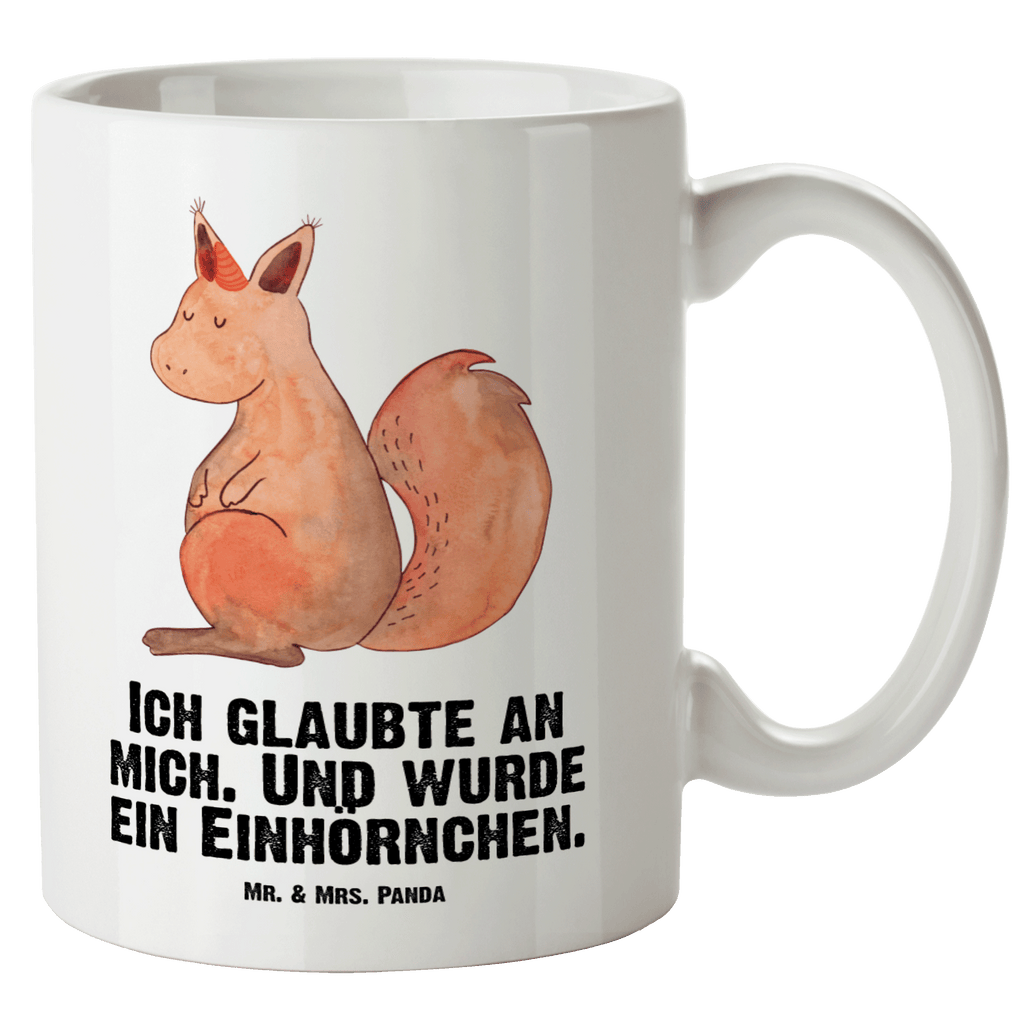 XL Tasse Einhörnchen Glaube XL Tasse, Große Tasse, Grosse Kaffeetasse, XL Becher, XL Teetasse, spülmaschinenfest, Jumbo Tasse, Groß, Einhorn, Einhörner, Einhorn Deko, Pegasus, Unicorn, Einhörnchen, Eichhörnchen, Eichhorn