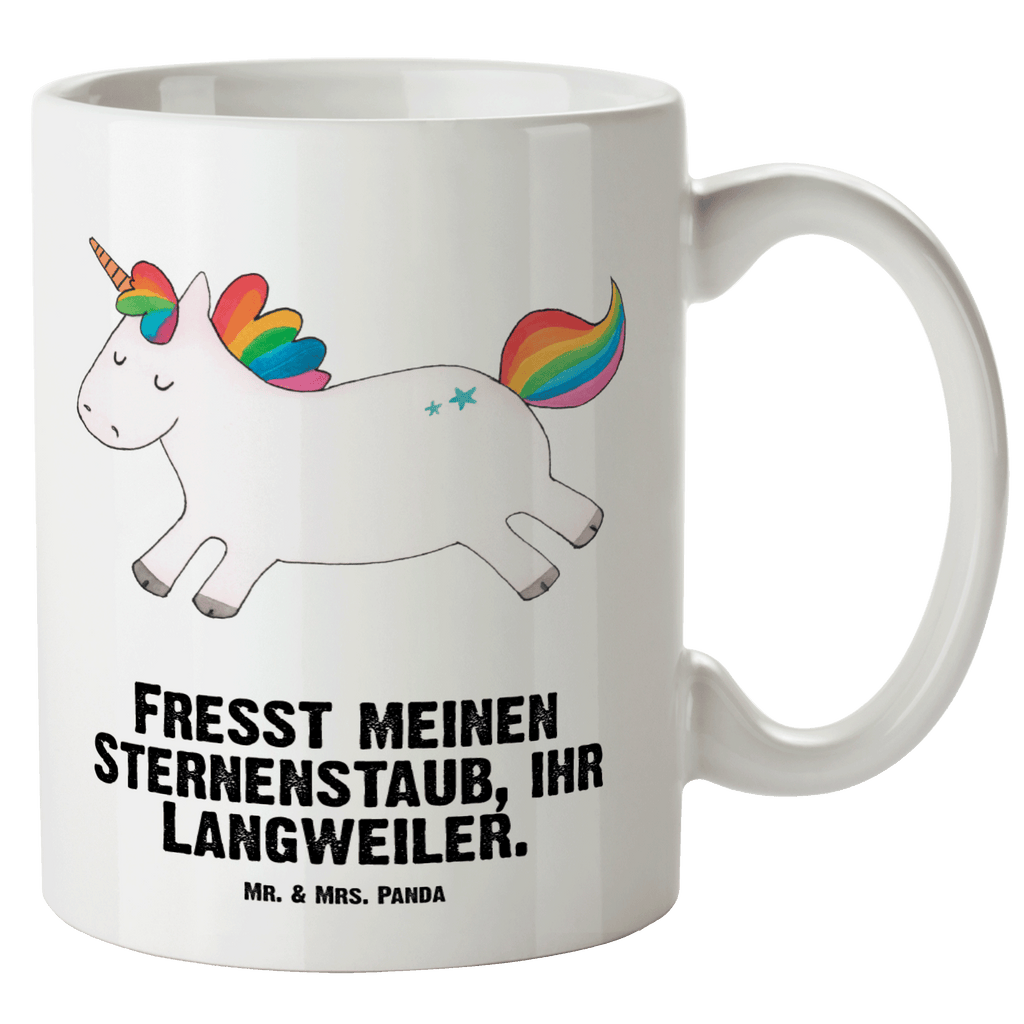 XL Tasse Einhorn Happy XL Tasse, Große Tasse, Grosse Kaffeetasse, XL Becher, XL Teetasse, spülmaschinenfest, Jumbo Tasse, Groß, Einhorn, Einhörner, Einhorn Deko, Pegasus, Unicorn, glücklich, fröhlich, Spaß, Freude, Lebensfreude, witzig, spannend, Lächeln, Lachen