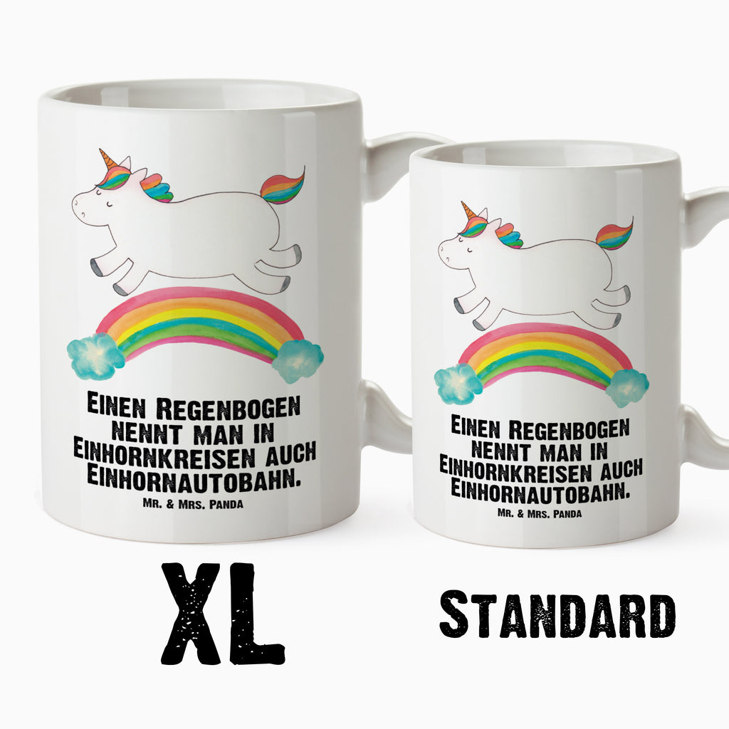 XL Tasse Einhorn Regenbogen XL Tasse, Große Tasse, Grosse Kaffeetasse, XL Becher, XL Teetasse, spülmaschinenfest, Jumbo Tasse, Groß, Einhorn, Einhörner, Einhorn Deko, Pegasus, Unicorn, Regenbogen, Glitzer, Einhornpower, Erwachsenwerden, Einhornautobahn
