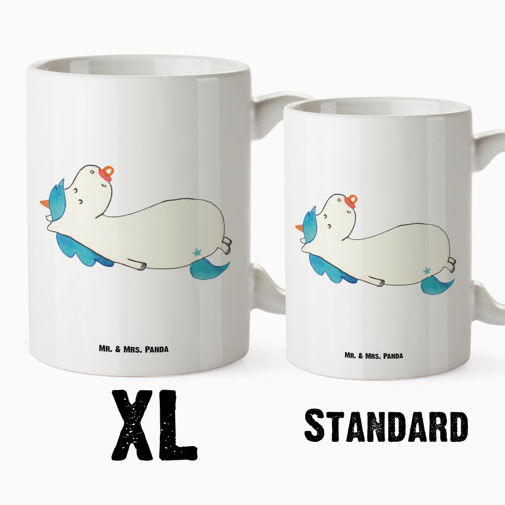 XL Tasse Einhorn Schnullie XL Tasse, Große Tasse, Grosse Kaffeetasse, XL Becher, XL Teetasse, spülmaschinenfest, Jumbo Tasse, Groß, Einhorn, Einhörner, Einhorn Deko, Pegasus, Unicorn, Baby, Kleinkind, Geburt, Geburtstag, Säugling, Schnuller, Geschenk Geburt, Mutter, Mama