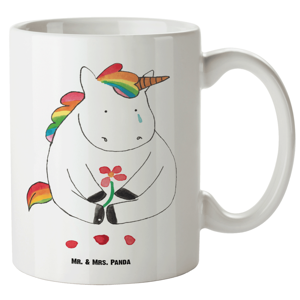 XL Tasse Einhorn Traurig XL Tasse, Große Tasse, Grosse Kaffeetasse, XL Becher, XL Teetasse, spülmaschinenfest, Jumbo Tasse, Groß, Einhorn, Einhörner, Einhorn Deko, Pegasus, Unicorn, Glitzer, Trösten. Freundschaft, Freunde, Liebe, Trauer, Grußkarte, Blume