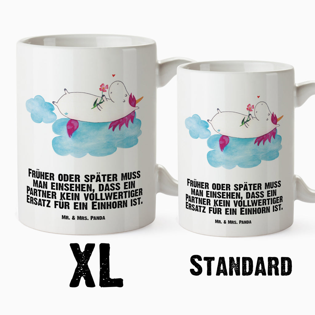 XL Tasse Einhorn verliebt auf Wolke XL Tasse, Große Tasse, Grosse Kaffeetasse, XL Becher, XL Teetasse, spülmaschinenfest, Jumbo Tasse, Groß, Einhorn, Einhörner, Einhorn Deko, Pegasus, Unicorn, verliebt, Liebe, Liebesbeweis, Freundin, Wolke