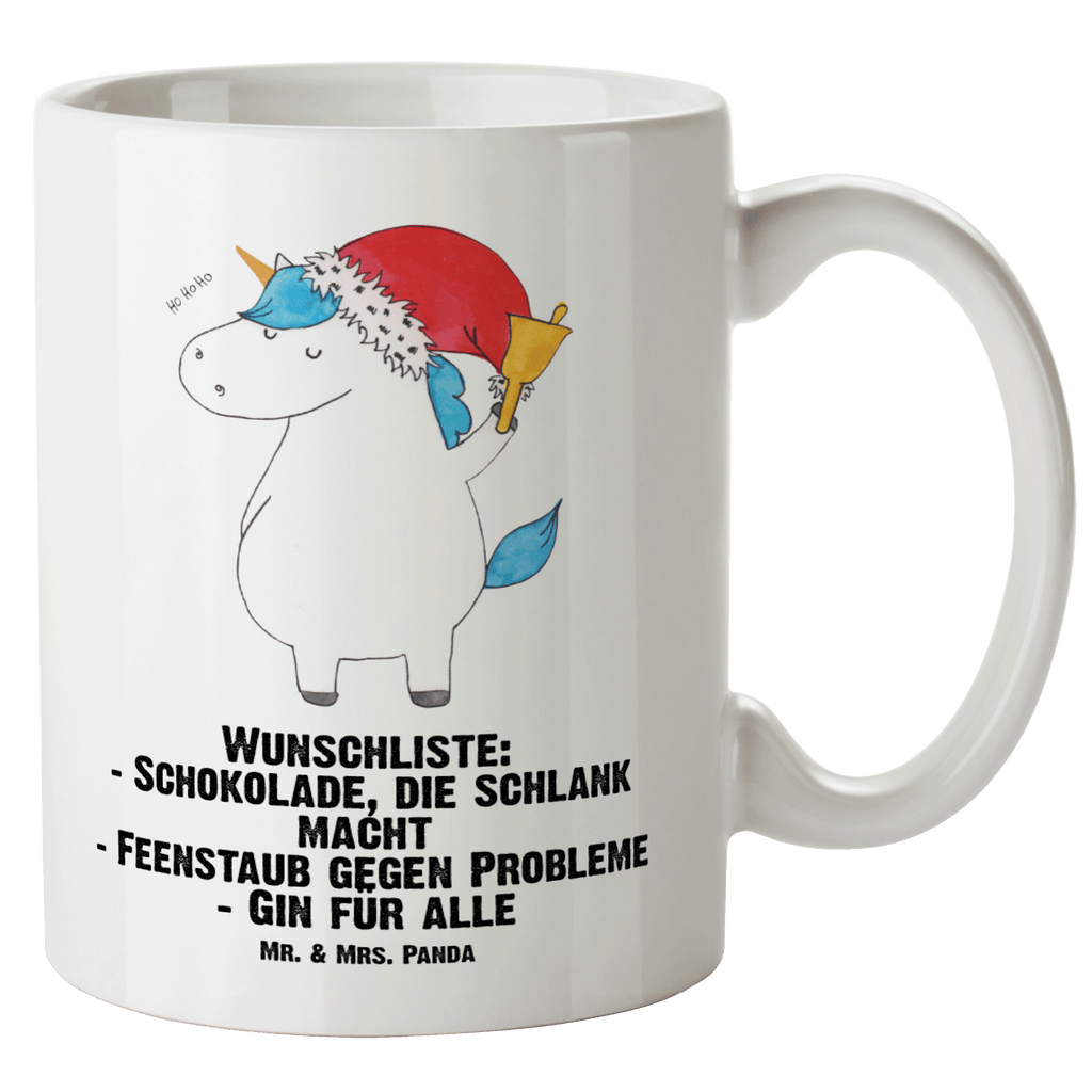 XL Tasse Einhorn Weihnachtsmann XL Tasse, Große Tasse, Grosse Kaffeetasse, XL Becher, XL Teetasse, spülmaschinenfest, Jumbo Tasse, Groß, Einhorn, Einhörner, Einhorn Deko, Pegasus, Unicorn, Gin, Schokolade, Schoki, Weihnachten, Weihnachtsmann, Nikolaus, Wunschzettel, Wunschliste, Feenstaub