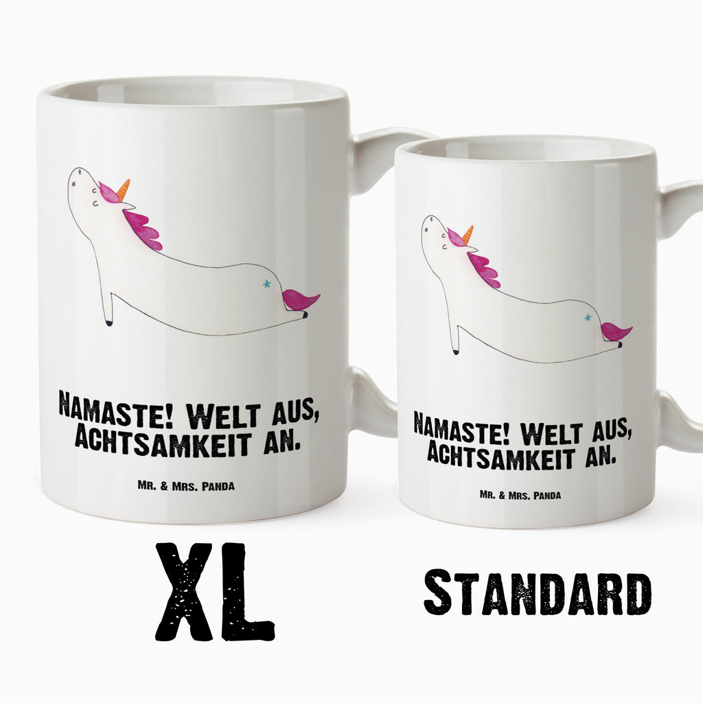 XL Tasse Einhorn Yoga XL Tasse, Große Tasse, Grosse Kaffeetasse, XL Becher, XL Teetasse, spülmaschinenfest, Jumbo Tasse, Groß, Einhorn, Einhörner, Einhorn Deko, Pegasus, Unicorn, Yoga, Namaste, Achtsamkeit, Entspannung, Joga, Yogamatte, Sport, lustig, witzig, süß