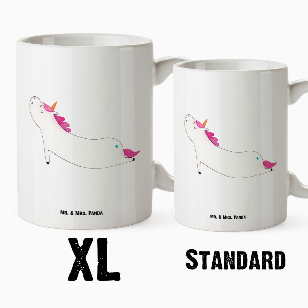 XL Tasse Einhorn Yoga XL Tasse, Große Tasse, Grosse Kaffeetasse, XL Becher, XL Teetasse, spülmaschinenfest, Jumbo Tasse, Groß, Einhorn, Einhörner, Einhorn Deko, Pegasus, Unicorn, Yoga, Namaste, Achtsamkeit, Entspannung, Joga, Yogamatte, Sport, lustig, witzig, süß