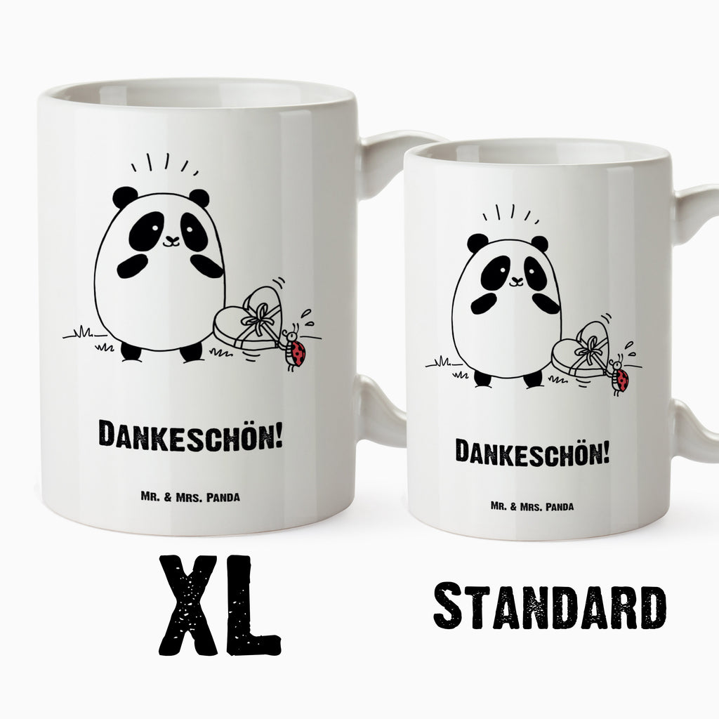 XL Tasse Easy & Peasy Dankeschön  XL Tasse, Große Tasse, Grosse Kaffeetasse, XL Becher, XL Teetasse, XL Becher, spülmaschinenfest, Jumbo Tasse, Groß  
