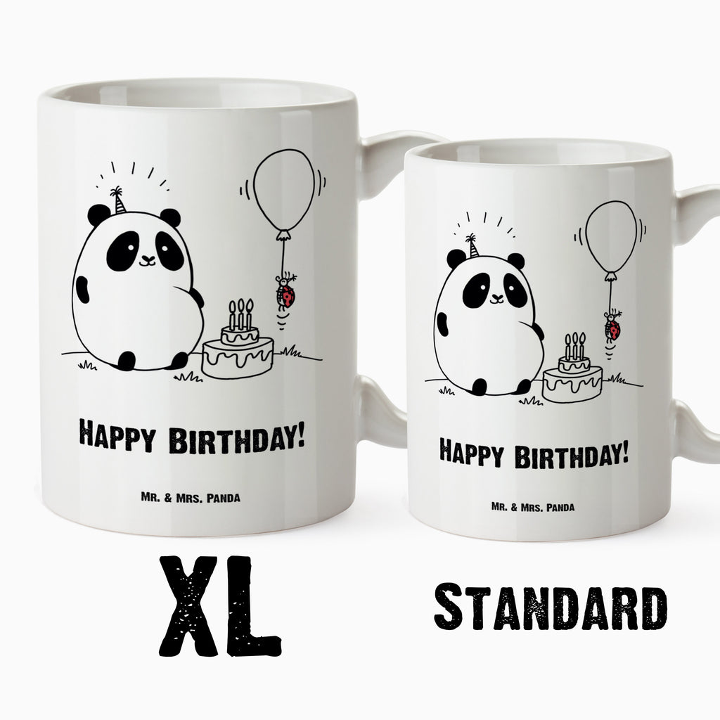 XL Tasse Easy & Peasy Happy Birthday  XL Tasse, Große Tasse, Grosse Kaffeetasse, XL Becher, XL Teetasse, XL Becher, spülmaschinenfest, Jumbo Tasse, Groß  