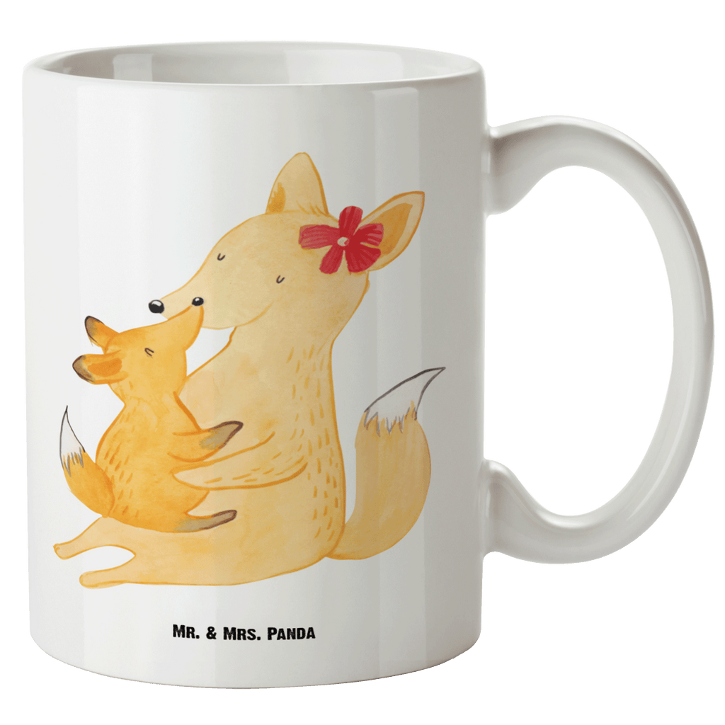 XL Tasse Fuchs Mama & Kind XL Tasse, Große Tasse, Grosse Kaffeetasse, XL Becher, XL Teetasse, spülmaschinenfest, Jumbo Tasse, Groß, Familie, Vatertag, Muttertag, Bruder, Schwester, Mama, Papa, Oma, Opa, Mutter, Tochter, Lieblingstochter, Beste Tochter, Geschenk