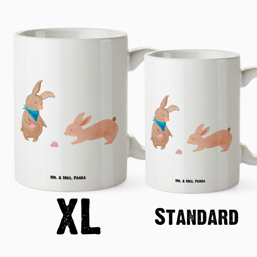 XL Tasse Hasen Muschel XL Tasse, Große Tasse, Grosse Kaffeetasse, XL Becher, XL Teetasse, spülmaschinenfest, Jumbo Tasse, Groß, Familie, Vatertag, Muttertag, Bruder, Schwester, Mama, Papa, Oma, Opa, Hasen, beste Freundin, Freundin, Freundinnen, best friends, BFF, Muscheln sammeln, Muscheln, Meer