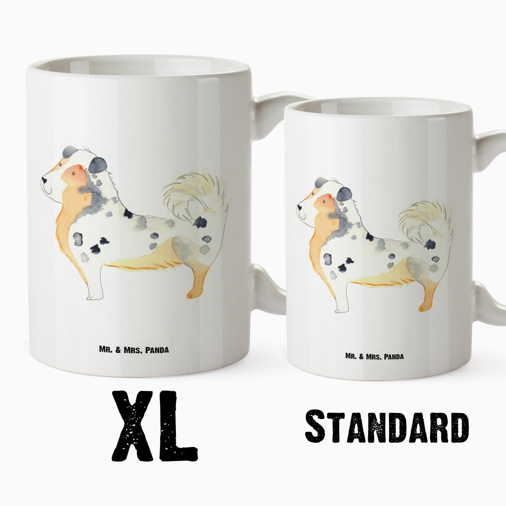 XL Tasse Australien Shepherd XL Tasse, Große Tasse, Grosse Kaffeetasse, XL Becher, XL Teetasse, spülmaschinenfest, Jumbo Tasse, Groß, Hund, Hundemotiv, Haustier, Hunderasse, Tierliebhaber, Hundebesitzer, Sprüche, Australien Shepherd, Shepherd, Hundeliebe, Familienhund, Spruch