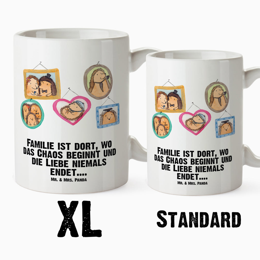 XL Tasse Igel Familie XL Tasse, Große Tasse, Grosse Kaffeetasse, XL Becher, XL Teetasse, spülmaschinenfest, Jumbo Tasse, Groß, Familie, Vatertag, Muttertag, Bruder, Schwester, Mama, Papa, Oma, Opa, Liebe, Igel, Bilder, Zusammenhalt, Glück