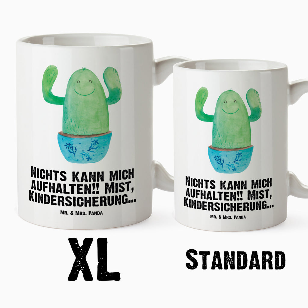 XL Tasse Kaktus Happy XL Tasse, Große Tasse, Grosse Kaffeetasse, XL Becher, XL Teetasse, spülmaschinenfest, Jumbo Tasse, Groß, Kaktus, Kakteen, Motivation, Spruch, lustig, Kindersicherung, Neustart, Büro, Büroalltag, Kollege, Kollegin, Freundin, Mutter, Familie, Ausbildung