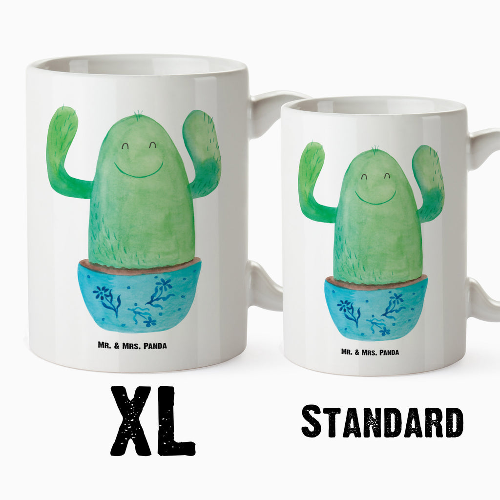 XL Tasse Kaktus Happy XL Tasse, Große Tasse, Grosse Kaffeetasse, XL Becher, XL Teetasse, spülmaschinenfest, Jumbo Tasse, Groß, Kaktus, Kakteen, Motivation, Spruch, lustig, Kindersicherung, Neustart, Büro, Büroalltag, Kollege, Kollegin, Freundin, Mutter, Familie, Ausbildung