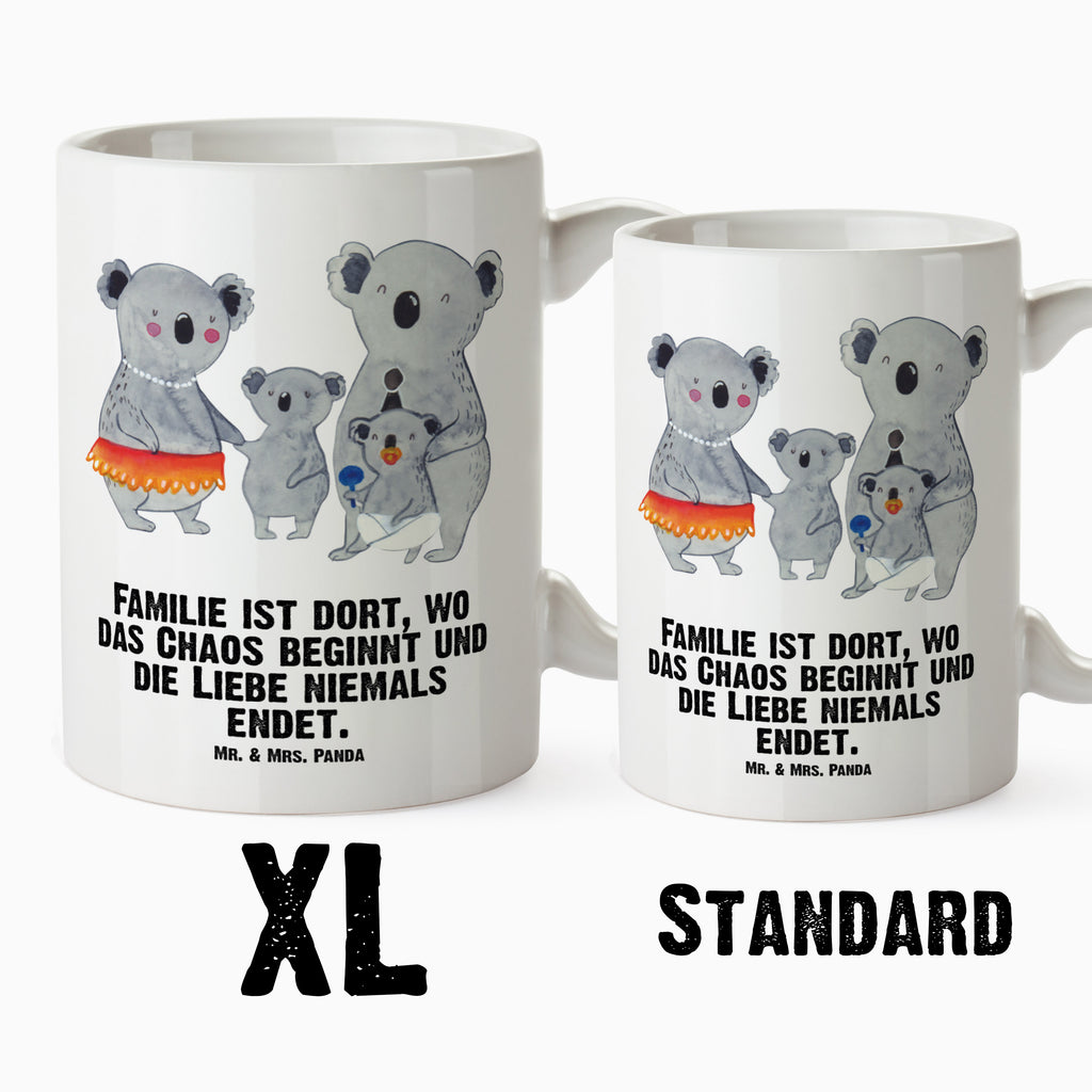 XL Tasse Koala Familie XL Tasse, Große Tasse, Grosse Kaffeetasse, XL Becher, XL Teetasse, spülmaschinenfest, Jumbo Tasse, Groß, Familie, Vatertag, Muttertag, Bruder, Schwester, Mama, Papa, Oma, Opa, Koala, Koalas, Family, Kinder, Geschwister, Familienleben