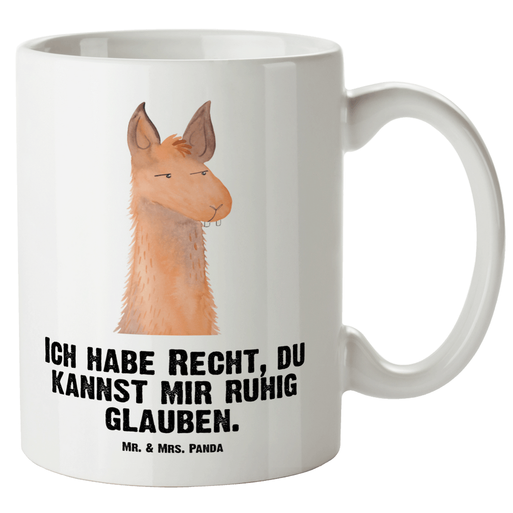 XL Tasse Lamakopf genervt XL Tasse, Große Tasse, Grosse Kaffeetasse, XL Becher, XL Teetasse, spülmaschinenfest, Jumbo Tasse, Groß, Lama, Alpaka, Lamas, Recht haben, genervt sein, Freundin, beste Freundin, Partnerin, Büro, Büroalltag, Chef, Chefin, Azubi