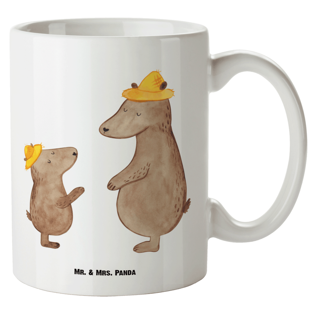 XL Tasse Bären mit Hut XL Tasse, Große Tasse, Grosse Kaffeetasse, XL Becher, XL Teetasse, spülmaschinenfest, Jumbo Tasse, Groß, Familie, Vatertag, Muttertag, Bruder, Schwester, Mama, Papa, Oma, Opa, Bär, Bären, Vater, Papi, Paps, Dad, Daddy, Lieblingsmensch, Sohn, Söhne, Kind, Kinder, Vater-Sohn, Family, Vorbild