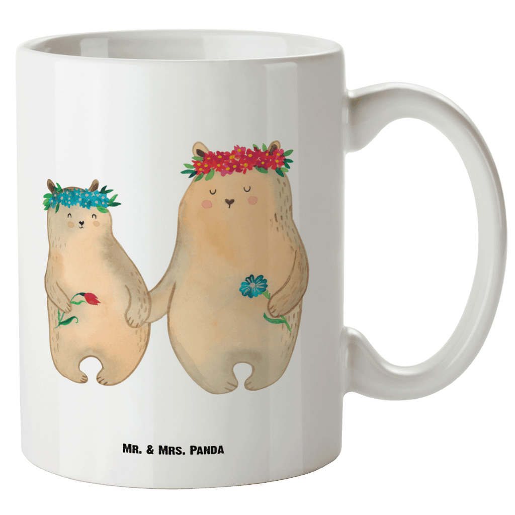 XL Tasse Bären mit Blumenkranz XL Tasse, Große Tasse, Grosse Kaffeetasse, XL Becher, XL Teetasse, spülmaschinenfest, Jumbo Tasse, Groß, Familie, Vatertag, Muttertag, Bruder, Schwester, Mama, Papa, Oma, Opa, Bär, Bären, Mutter, Mutti, Mami, Lieblingsmensch, Lieblingsmama, beste Mutter, weltbeste Mama, Geschenk Mama. Muttertag, Tochter, Kind, Kinder, Töchter, Family, Vorbild