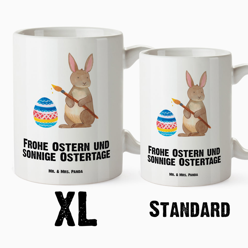 XL Tasse Hase Eiermalen XL Tasse, Große Tasse, Grosse Kaffeetasse, XL Becher, XL Teetasse, spülmaschinenfest, Jumbo Tasse, Groß, Ostern, Osterhase, Ostergeschenke, Osternest, Osterdeko, Geschenk zu Ostern, Frohe Ostern, Ostergrüße, Osterblume, Osterei, bemalte Ostereier, Hase, Kaninchen, Eiermalen