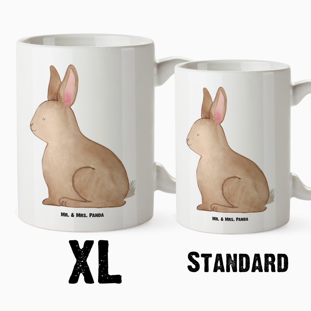 XL Tasse Hase sitzend XL Tasse, Große Tasse, Grosse Kaffeetasse, XL Becher, XL Teetasse, spülmaschinenfest, Jumbo Tasse, Groß, Ostern, Osterhase, Ostergeschenke, Osternest, Osterdeko, Geschenk zu Ostern, Frohe Ostern, Ostergrüße, Osterblume, Liebe, Grüße, Hase, Kaninchen