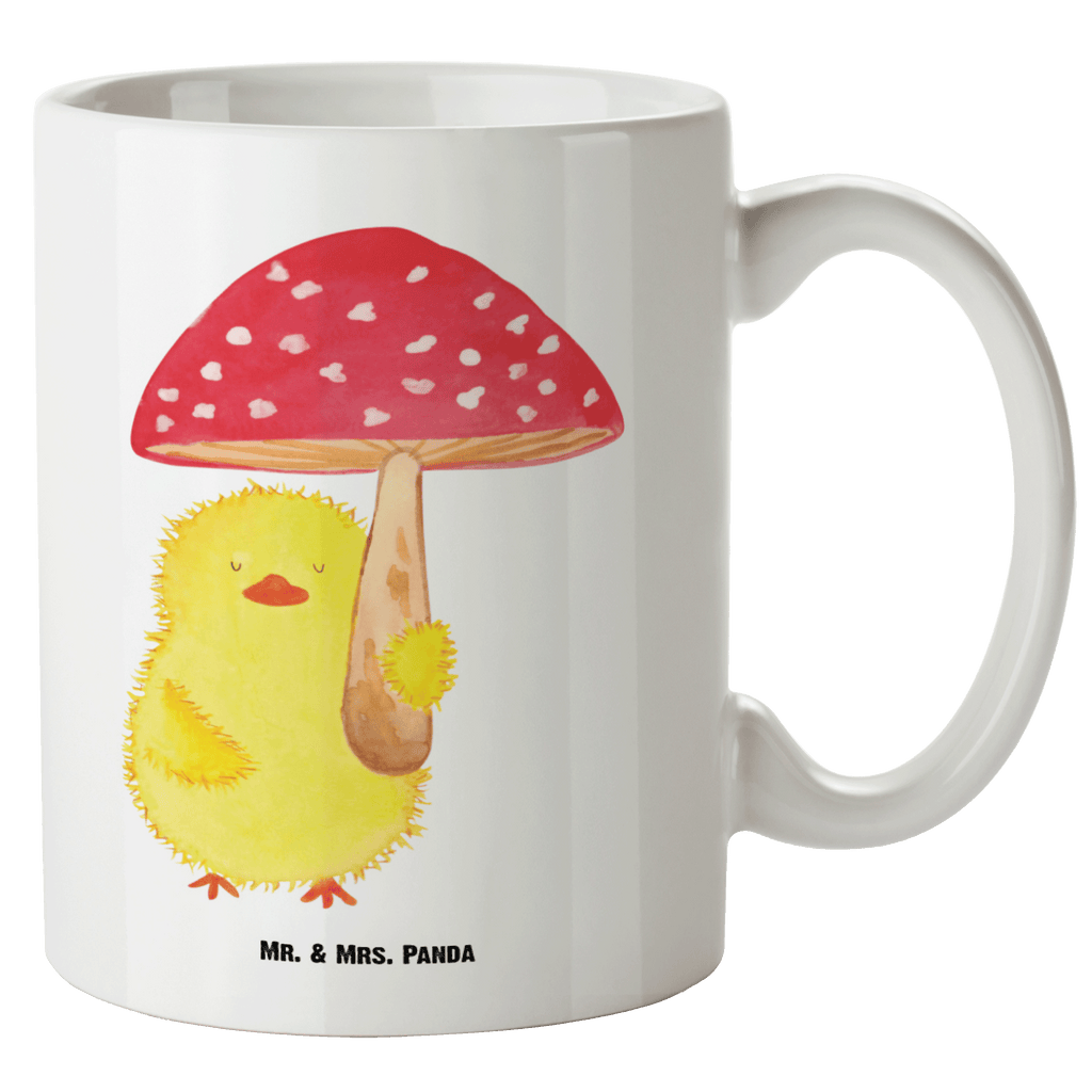 XL Tasse Küken Fliegenpilz XL Tasse, Große Tasse, Grosse Kaffeetasse, XL Becher, XL Teetasse, spülmaschinenfest, Jumbo Tasse, Groß, Ostern, Osterhase, Ostergeschenke, Osternest, Osterdeko, Geschenk zu Ostern, Küken, Fliegenpilz, Glückspilz, Frohe Ostern, Ostergrüße