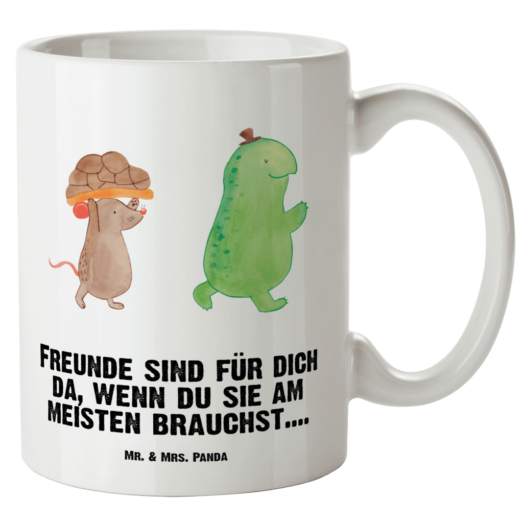 XL Tasse Schildkröte & Maus XL Tasse, Große Tasse, Grosse Kaffeetasse, XL Becher, XL Teetasse, spülmaschinenfest, Jumbo Tasse, Groß, Schildkröte, Maus, Freunde, Freundinnen, beste Freunde, beste Freundinnen
