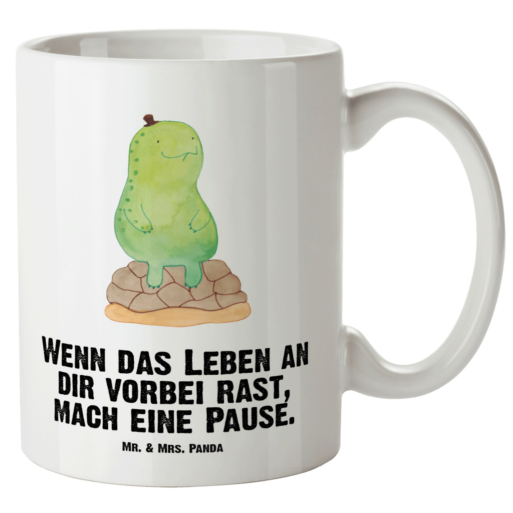 XL Tasse Schildkröte pausiert XL Tasse, Große Tasse, Grosse Kaffeetasse, XL Becher, XL Teetasse, spülmaschinenfest, Jumbo Tasse, Groß, Schildkröte, Achtsamkeit, Entschleunigen, achtsam